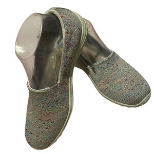 Skechers Women's Reggae Fest-Air-Cooled Wicker Loafer Flat Size 7